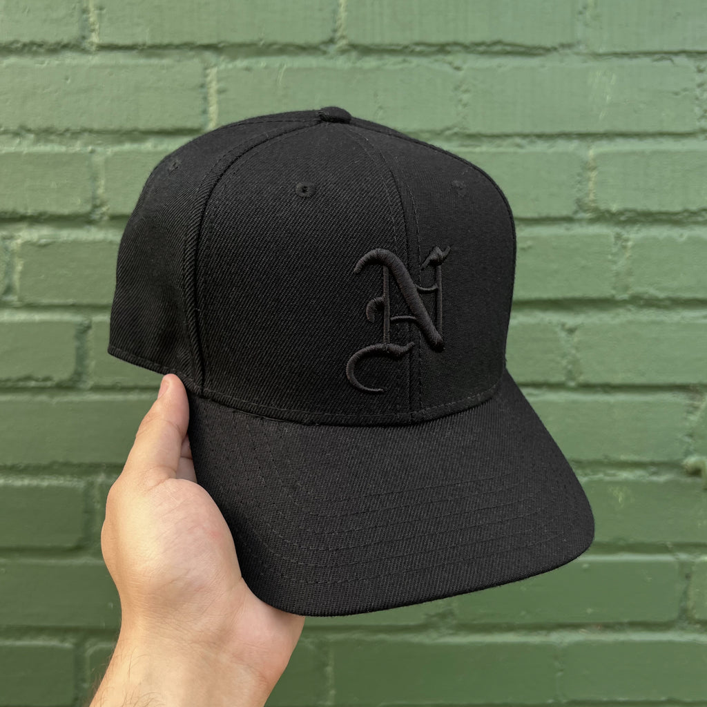 Nollege Black On Black Baseball Cap